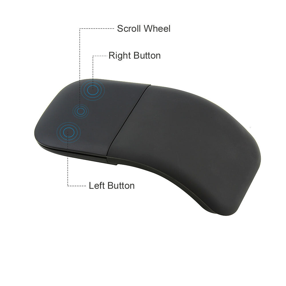Souris Bluetooth Pliable Ergonomique Arc Touch – Silencieuse et Sans Fil pour PC